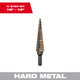 Cobalt Step Drill Bit #1 (1/8"-1/2") - 48-89-9281 Cobalt Step Drill Bit #1 (1/8"-1/2") - 48-89-9281